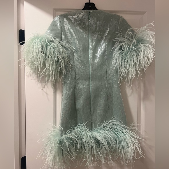 16 Arlington Sequin and Feather Dress - Picture 4 of 9